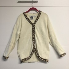 Pullover von Storybook Knits Gr. M In Creme Top Zustand mit Leostreifen Vorne