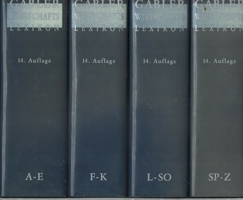 Gabler wirtschaftslexikon 14 - gabler,
