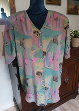 CHRISTIAN DIOR, GROßE M, DAMEN BLUSE, 100% SEIDE ‼️