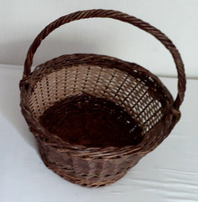 Weidenkorb mit Trage-Henkel  geflochten 30 x 42cm