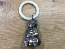 Baby Rassel Teddy mit Beissring antik WMF