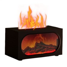 Flammen-Kamin-Luftbefeuchter 🔥 Aromatherapie-Diffusor für ätherische Öle m
