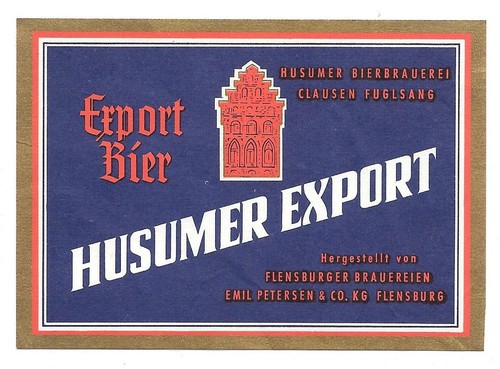 Altes bieretikett flensburger - altes,