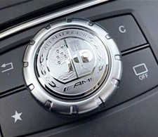 SILVER Emblem Sticker for AMG