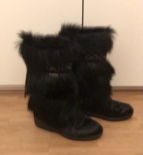Tecnica Made in Italy Boots Gr. 38 - schwarz - Schneestiefel - Seehund - Ziege