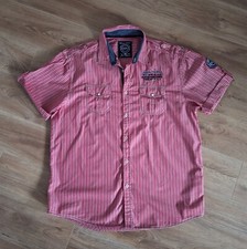 Jim Spencer Herrenhemd XXL rot gestreift