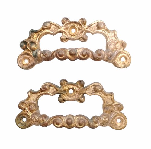 Paar truhengriffe bronze - truhengriffe,