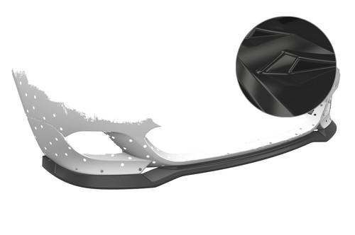 Cup spoiler lippe front - spoiler, glossy