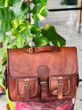 Leder Aktentasche 18 Zoll Laptop Einfache Tasche für beste Umhängetasche