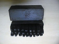 Uralte Schlagbuchstaben 5 mm A-Z  Einschlagbuchstaben Schlagstempel Punziereisen