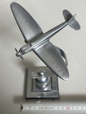 Luftwaffe Tischdekoration, Flugzeug S6 B24 mit Gravur im Boden 1936 original