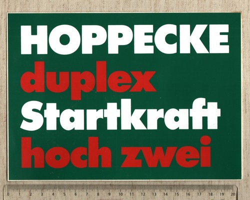 Aufkleber sticker hoppecke - aufkleber/sticker,