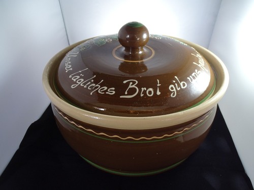 Brot topf handbemalter - brot-topf,