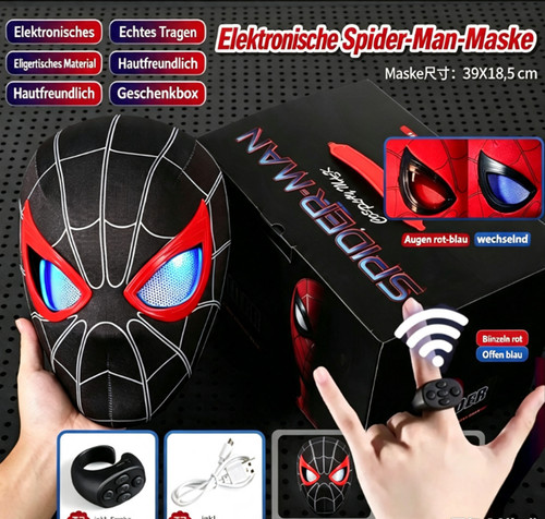 Neu spiderman voller helm - neu,