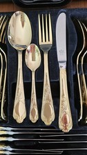 Vintage besteckkoffer schwarz - besteckkoffer,