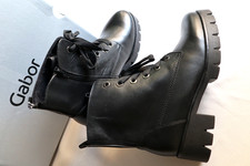 GABOR!  echt LEDER Stiefelete STIEFEL  BOOTS gefüttert 38,5 (5,5) NEU!