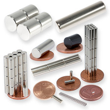 Neodym Magnete Rund extra Stark Scheiben Lange Zylinder Magnete Stabmagnet N52