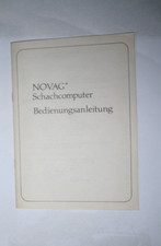 Nur die BEDIENUNGSANLEITUNG für den Schachcomputer NOVAG OCTO
