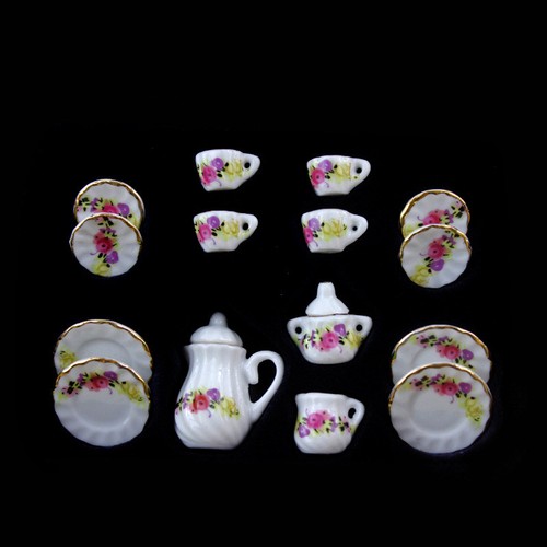 Puppenhaus kaffeeservice bunte - kaffeeservice,