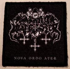 Satanic Warmaster - Nova Ordo Ater - ca. 9,5 x 9,5 cm - Aufnäher, Patch - neu