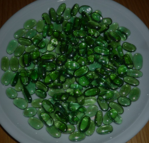 700 grüne glas - ca.,