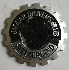 Plakette Jaguar Drivers Club Switzerland gewölbt Emblem Abzeichen Sammler