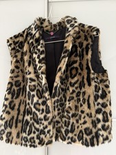 Weste Leo Leopard Teddy Fell