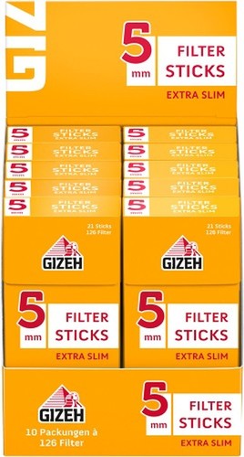 Gizeh filter sticks extra slim - filter,