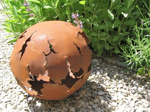 Edelrost kugel riss bis - riss, 30
