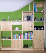 Stufenregal Regal Bücherregal Holz Kiefer massiv natur erweiterbar neu