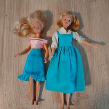 2 Barbie Puppen – Mattel Inc. 1995 und 1987 - CHINA blond - 25 + 28 cm Größe