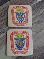 2 Alte Bierdeckel Aktienbrauerei Kaufbeuren