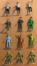 Modellbau 1:87 Preiser, Figuren 12 Stk. Selbst bemalt Militär Offiziere, MP 