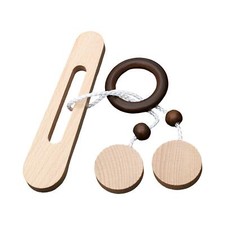Holz Einfädelseil Puzzle Intelligenz entwickeln logisches Spiel für Kinder Erwachsene