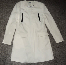 eleganter Damen Mantel Weiß