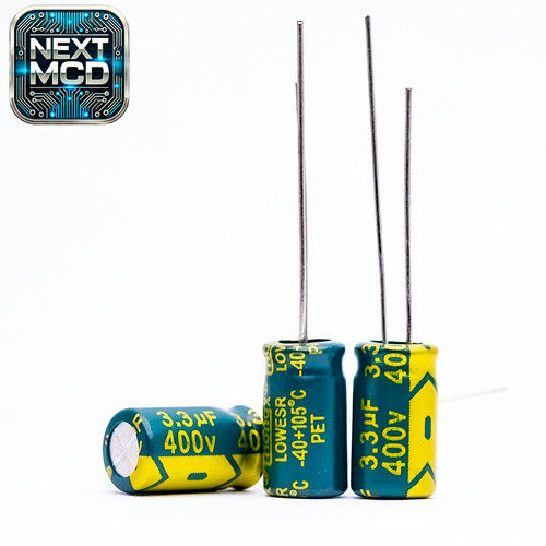 10x 3uf 400v elko radial - 3.3uf,