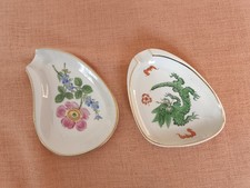 2 Porzellanaschenbecher, Dresdener Handmalerei
