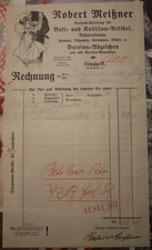 Rechnung quittung Papier 1913