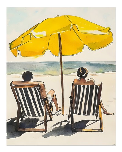 Strand entspannung wandkunst - strand,