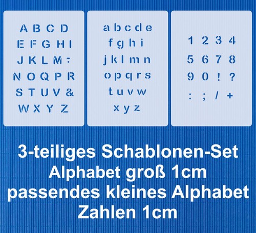 3er schablonen set - 3er,