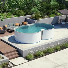 Stahlwandpool Achtformbecken