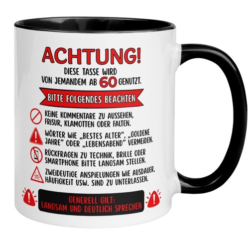 Tasse geburtstag mann frau - 60.,