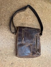 Greenburry Leder Umhängetasche für Herren - Antikbraun (1694-25)