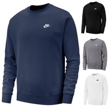 Nike Sportswear Club Crew Sweatshirt Pullover Pulli Rundhals Übergrößen XXL- 4XL