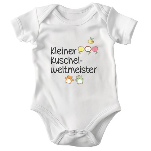 Junge babybody weiss - junge, kurzarm