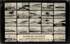 Ak Deutsche Kriegsschiffe