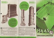 NEUHOFFNUNGSHÜTTE bei Sinn, Prospekt Brief 1935, W. Ernst HAAS & Sohn Öfen