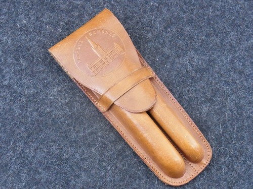 Schönes altes leder - schönes, leder-etui