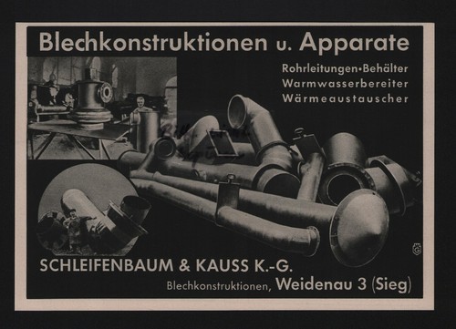 Weidenau werbung 1938 - werbung,