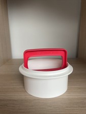 Tupperware Pattie Maker Hamburger Press Burgerpresse Rot/weiß Neu